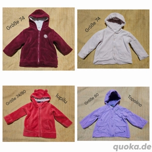 4 Mädchen Jacken in der Größe 74, 74 80, 80