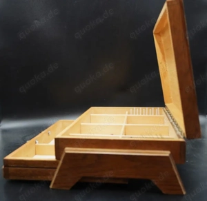 Nähkästenchen, Massivholz, ohne Inhalt, schöne Handwerksarbeit