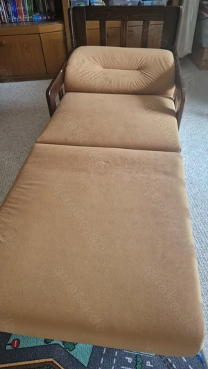 Schlaffunktionssessel, vom Sessel zum Bett. Platzsparend