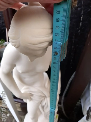 Italienische Marmor Figur mit Sockel