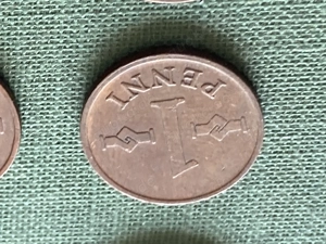 Münze Münzen Umlaufmünze Finnland 1 Penni 1963