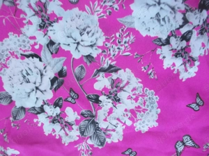 NEU Blumen Blüten Schmetterlinge Seiden Satin Reinschlupf  Tunika Bluse DOROTHY PERKINS 36-38 S