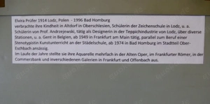 Elvira Prüfer 1914 Lodz Polen -1996 Bad Homburg Top Gemälde Aquarell Bild 3