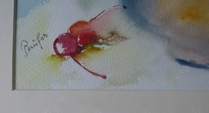 Elvira Prüfer 1914 Lodz Polen -1996 Bad Homburg Top Gemälde Aquarell Bild 4