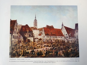 Bildersammelmappe, Impressionen des alten Münchens, über 100 Illustrationen