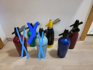 verschiedene ANTIKE Sodaflaschen Siphon Syphon Sifon Soda 1950 70