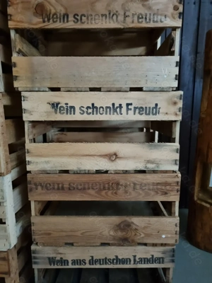 Weinkisten Holzkisten zur Dekoration geeignet