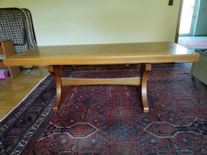 Wohnzimmer- Couchtisch Holz, massiv, höhenverstellbar