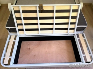 Hellgraues Schlafsofa mit Stauraum   wie neu!!! Bild 3