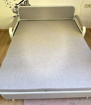 Hellgraues Schlafsofa mit Stauraum   wie neu!!! Bild 4