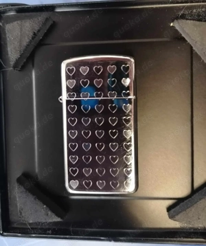 ZIPPO chrom poliert Heart Mini.Sturmfeuerzeug