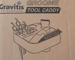 Tischschere, Hundekämme, Trimmtisch Utensilienhalter.