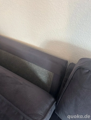 Sofa Schwarz Samt Raus wegen UMZUG  Bild 3
