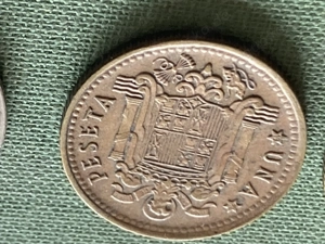 Münze Münzen Umlaufmünze Spanien 1 Peseta 1966 im Stern 68