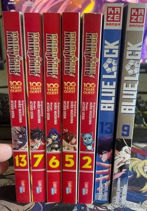 Mangas von Blue Lock&Fairy Tail alle guten bis sehr guten Zustand