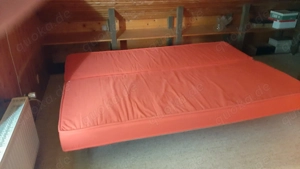 Polsterliege klappbar, auch als als Doppelbett