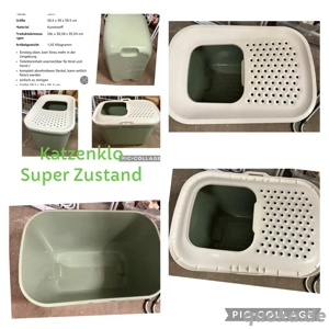 stabiles katzenklo mit öffnung oben 