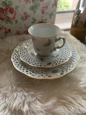 vintage 3teiliges porzellan service 