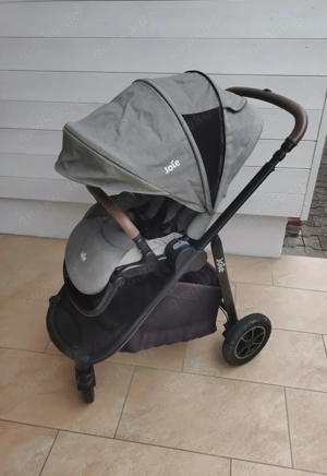 Kinderwagen Kombi Joie Versatrax mit Regenschutz und BuggyBoard, gepflegt, Farbe grau