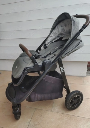 Kinderwagen Kombi von Joie mit Regenschutz und BuggyBoard gepflegt, Farbe grau