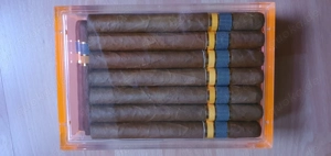 Acrylglas Humidor Mini kompakt Box Boveda Profi Lagerung Aufbewahrung Plexiglas wie NEU Bild 6