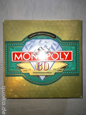 Monopoly 60jahre Geburtstags Edition in Gold für nur 20