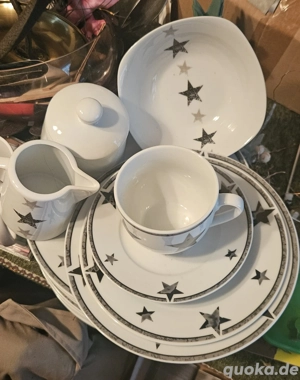 Geschirr Service Sterne je 13 teilig