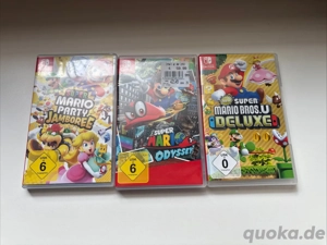 3x Nintendo switch spiel : super Mario Party jamboree + Mario odyssey + Mario Bros U Deluxe 