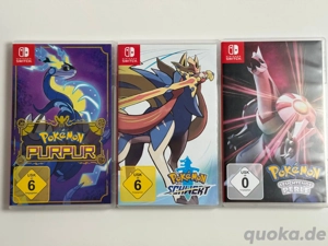 3x Pokémon für Nintendo switch spiele : Pokémon purpur , perle und schwert mit verpakung 