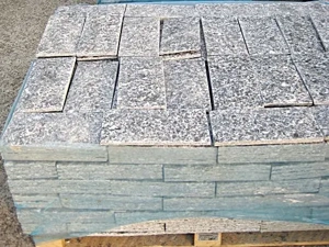 Granit Spalt Verblender, 5 qm Serizzo Antigorio, Format: 31x15xca. 1,5 cm