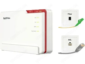Ich biete eine AVM FRITZ!Box 5690 Pro, (Wi-Fi 7) WLAN Mesh Glasfaser Router 18,49 Gbit s