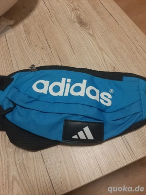 Adidas bauch Tasche blaue weiße