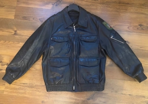Original Polizei Leder Jacke XL 