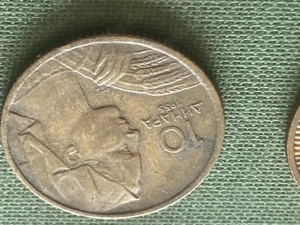 Münze Münzen Umlaufmünze Jugoslawien 10 Dinar 1955