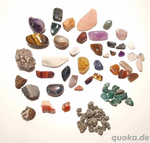 Mineralien Sammlung | Div. kleine Edelsteine, Trommelsteine etc.