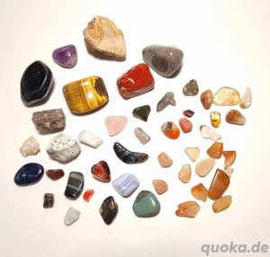 Mineralien Sammlung | Div. kleine Edelsteine, Trommelsteine etc.