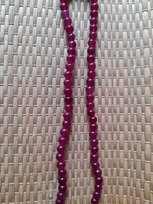 Schmuck: Rote Steinkette aus Achat Bild 10