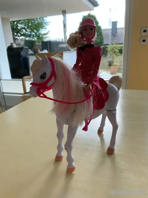 Reiterbarbie mit Pferd