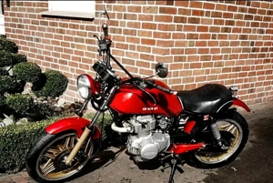 Honda CB 400 gt kaffeeracer unikart Harley-Auspuff Motorrad 400cc