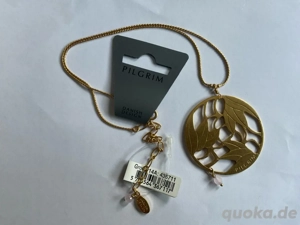 Pilgrim Kette mit Rosenquarz