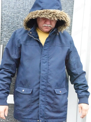 Winterjacke von Identic man XL farbe dunkel blau gebraucht