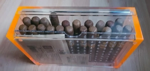 Acrylglas Humidor Mini kompakt Box Boveda Profi Lagerung Aufbewahrung Plexiglas wie NEU Bild 3