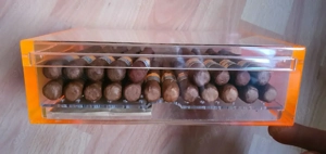 Acrylglas Humidor Mini kompakt Box Boveda Profi Lagerung Aufbewahrung Plexiglas wie NEU Bild 2