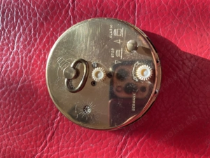 Weckerwerk Europa rund Messing 1960er  Bild 2