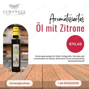 Aromatisiertes Öl mit Zitrone | Lumangia Nürnberg Bayern