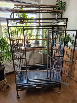  großer Papageienkäfig mit Freisitz