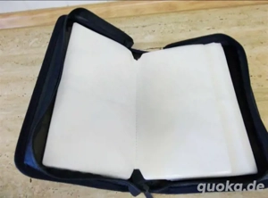 Album, Fotomappe, blau, neu, Stoffbezug 