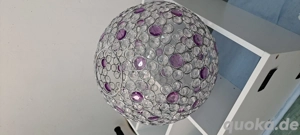 Leuchte Lampe Deckenleuchte Kristalle lila TOP