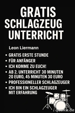 Gratis Schlagzuegunterricht