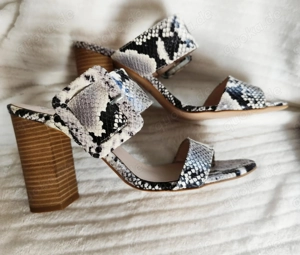 Echtleder Mules sch w Snakeprint Bata 